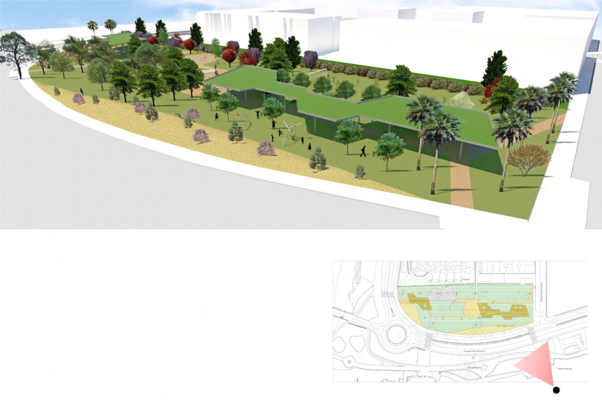 Una imatge virtual del futur parc