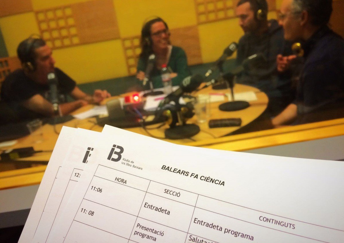 Escaleta del programa 'Balears fa ciència' que s'emetia fins fa poc a IB3 Ràdio.