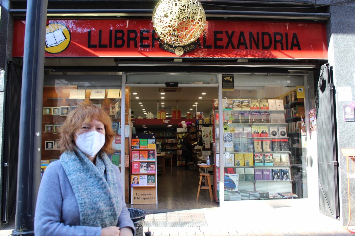 Àngels Tolosa, propietària de la llibreria Alexandria de Sant Cugat