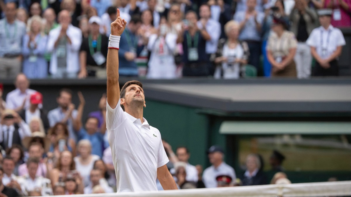 Novak Djokovic, a Wimbledon.