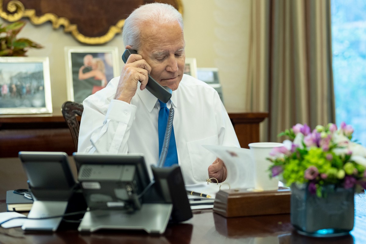 Joe Biden, al seu despatx.
