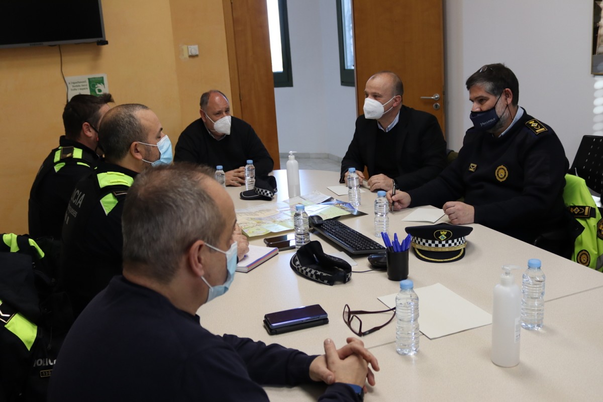 Reunió de representants de les Franqueses i Canovelles amb Mossos d'Esquadra.