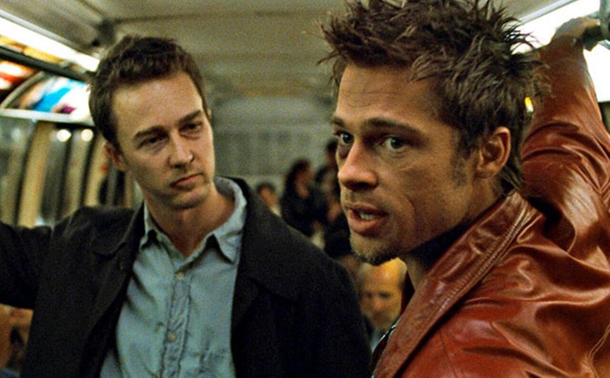 Edward Norton i Brad Pitt, al film