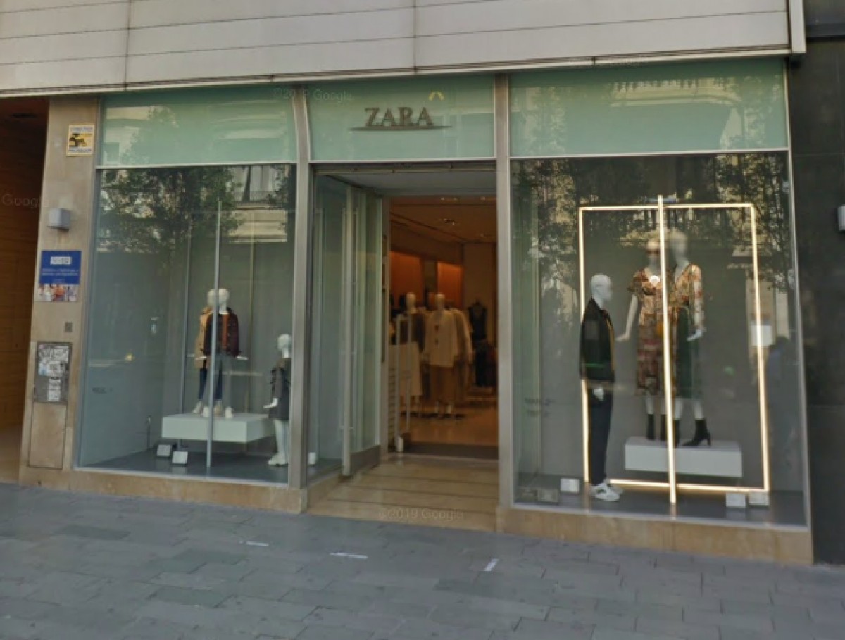 La botiga que Zara tenia a Granollers, en una imatge d'arxiu.