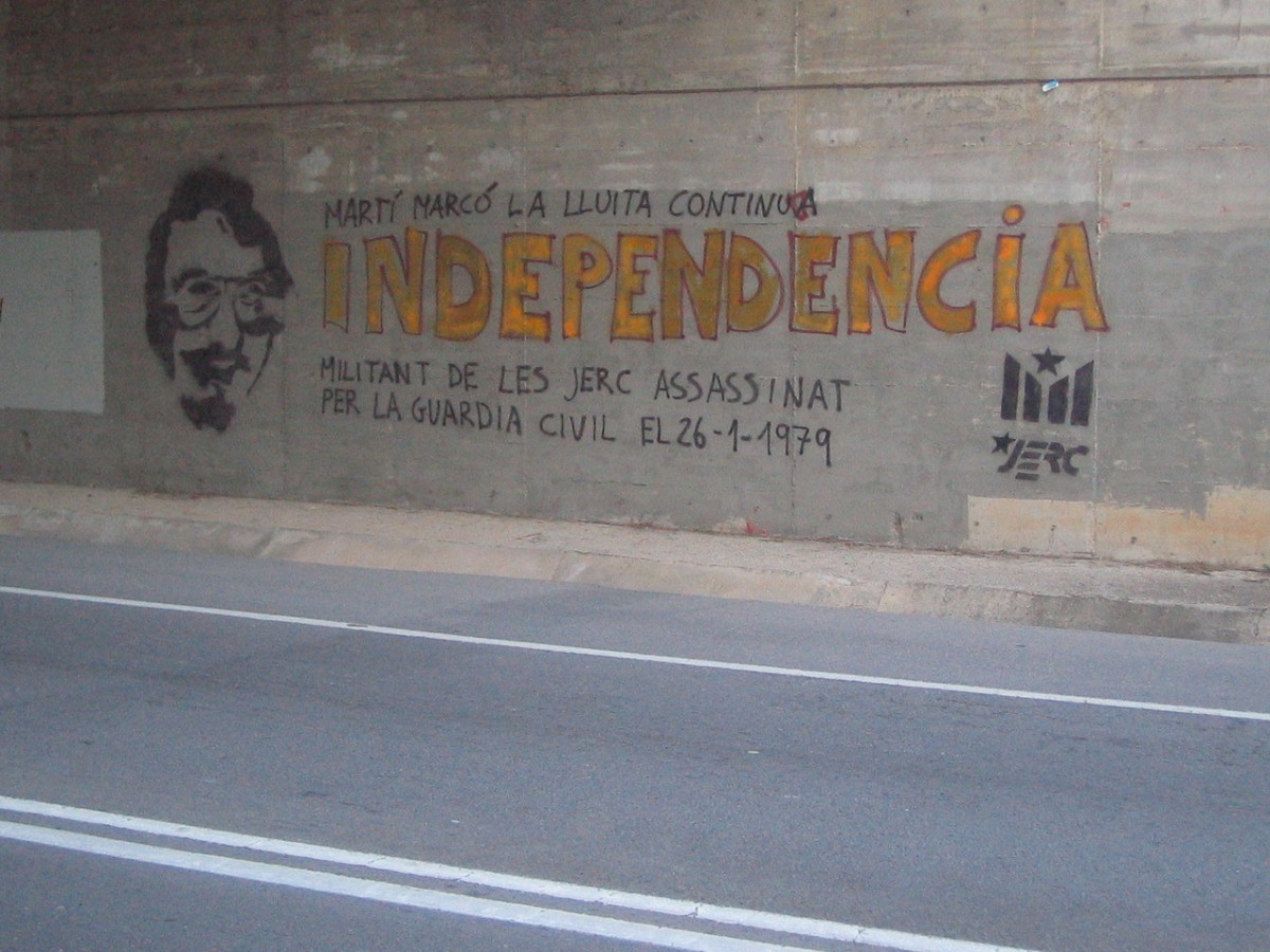 Un mural, a Sabadell, en record de Marcó