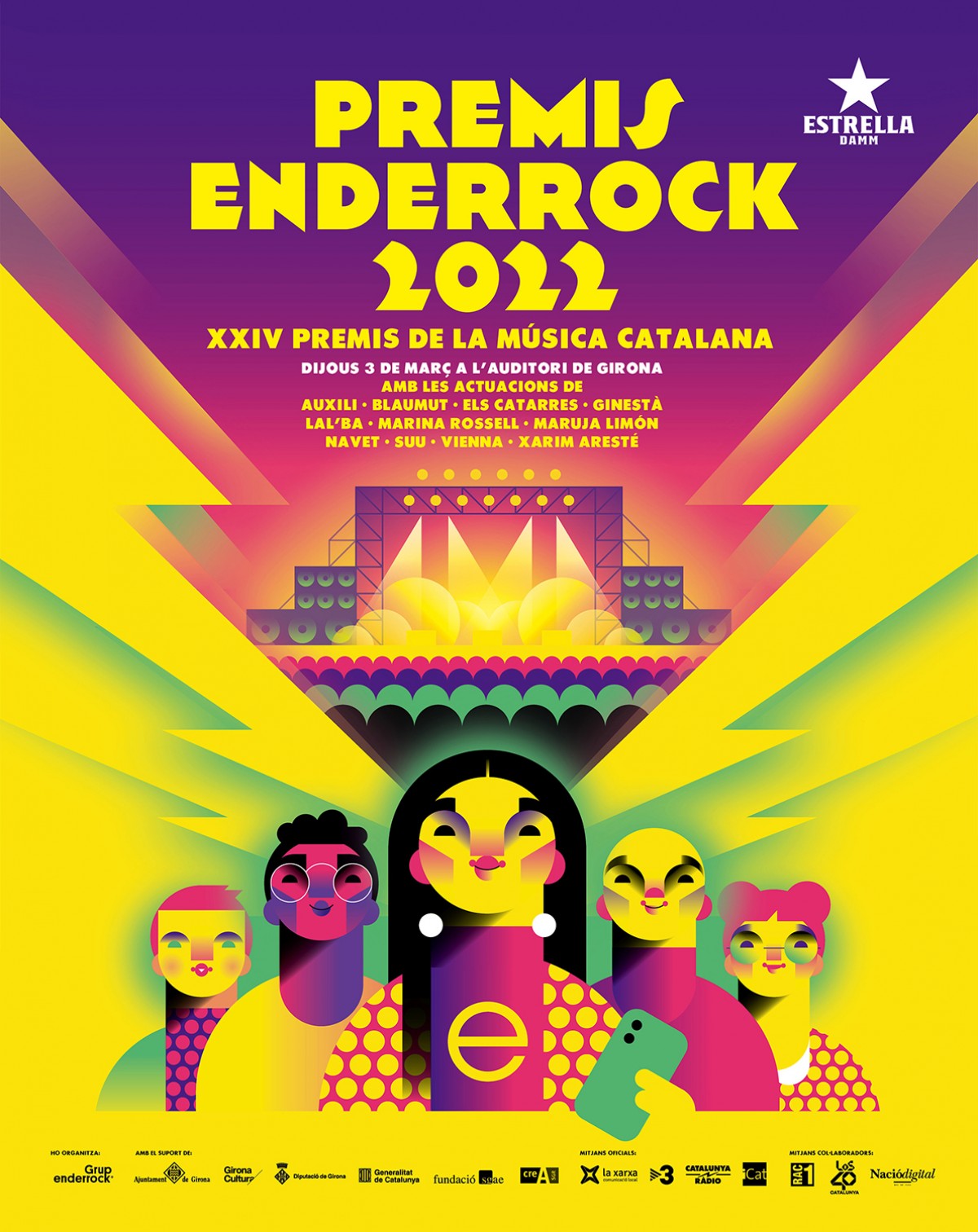 Cartell dels Premis Enderrock 2022