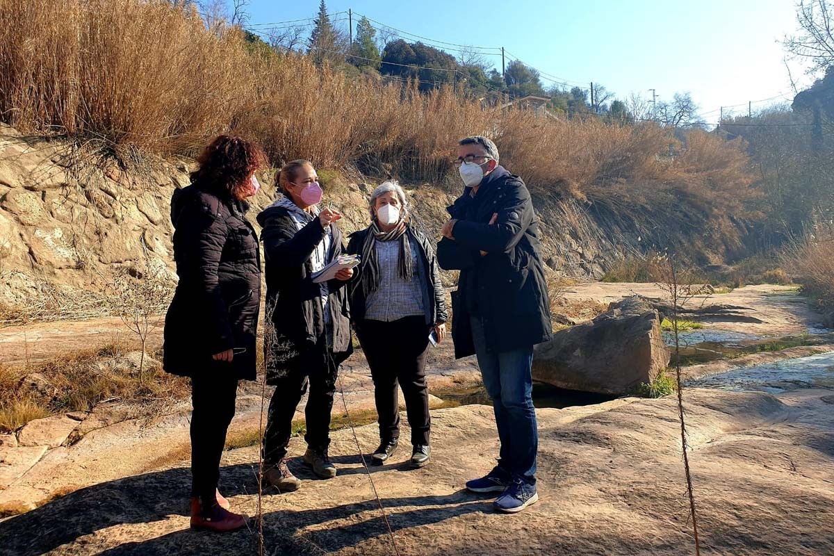 Visita a les tasques de neteja al riu Llobregat i a la riera de Marà