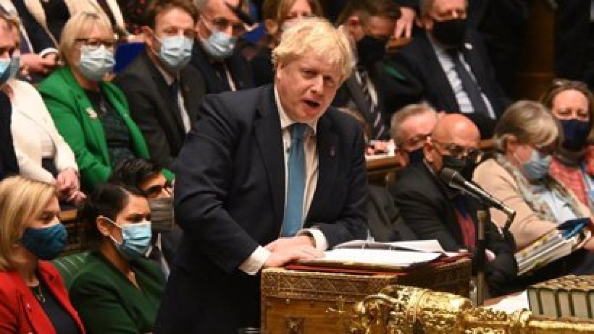 Boris Johnson intervé a Westminster