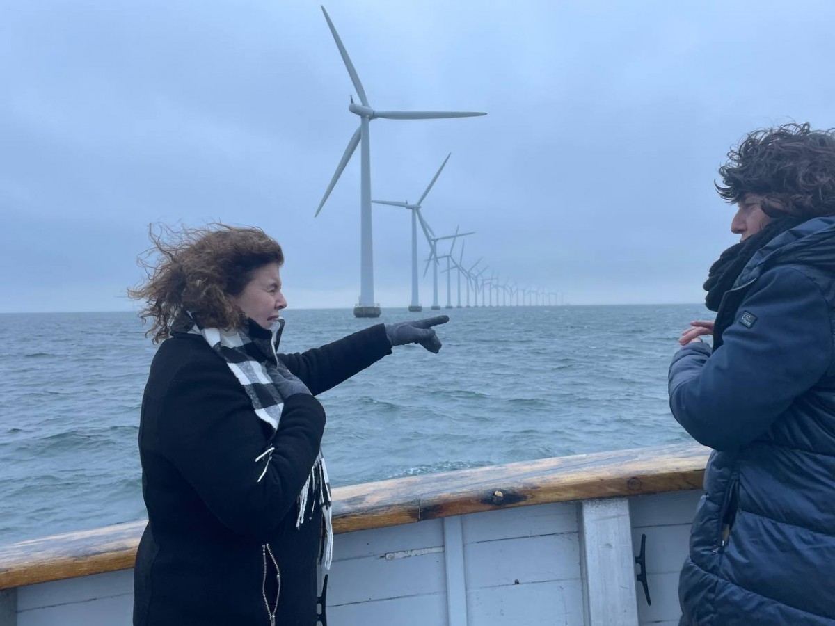 Jordà, a Dinamarca, on ha visitat un parc eòlic marí