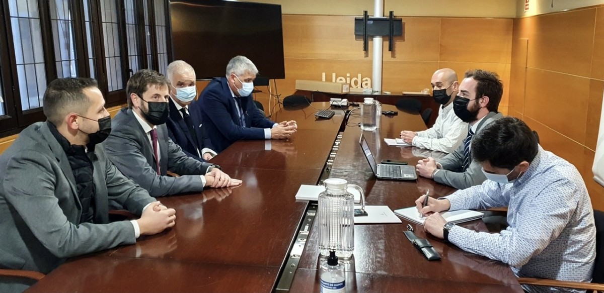 Dirigents del Lleida s’han reunit amb els responsables de la Paeria 