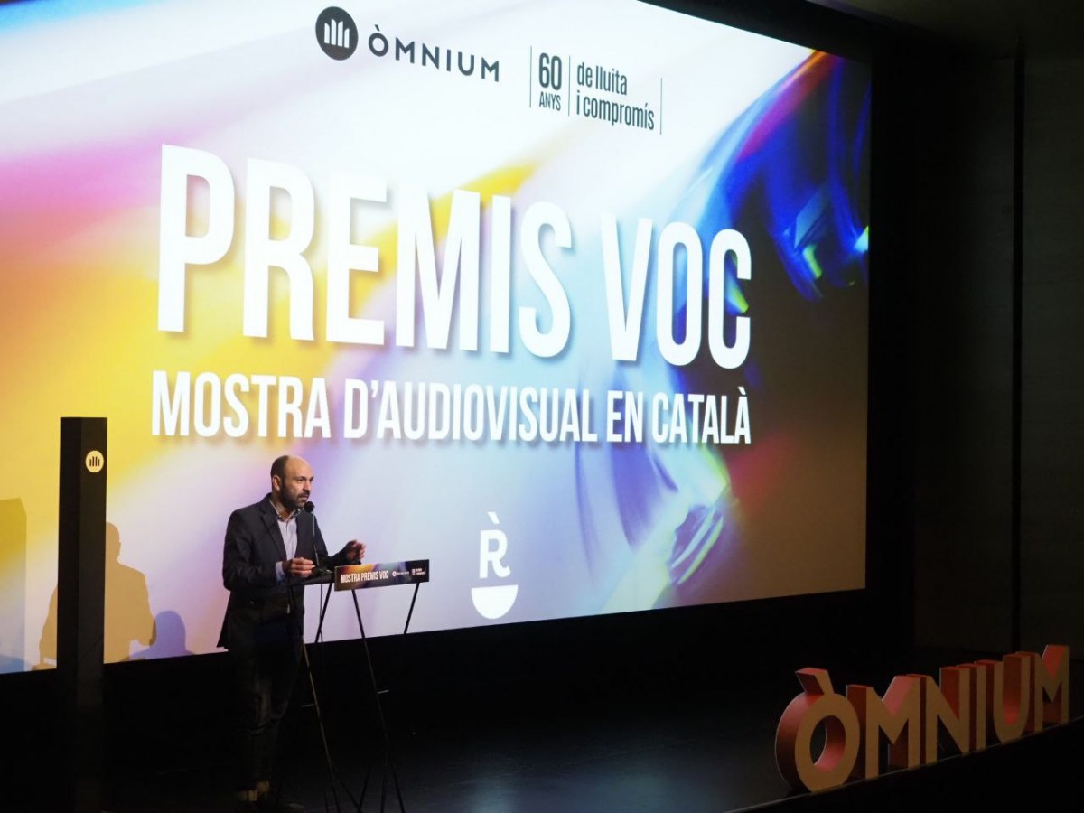 El vicepresident en funcions d'Òmnium Cultural, Marcel Mauri ha inaugurat el VOC a l'Auditori Sixto Mir de la Ràpita 