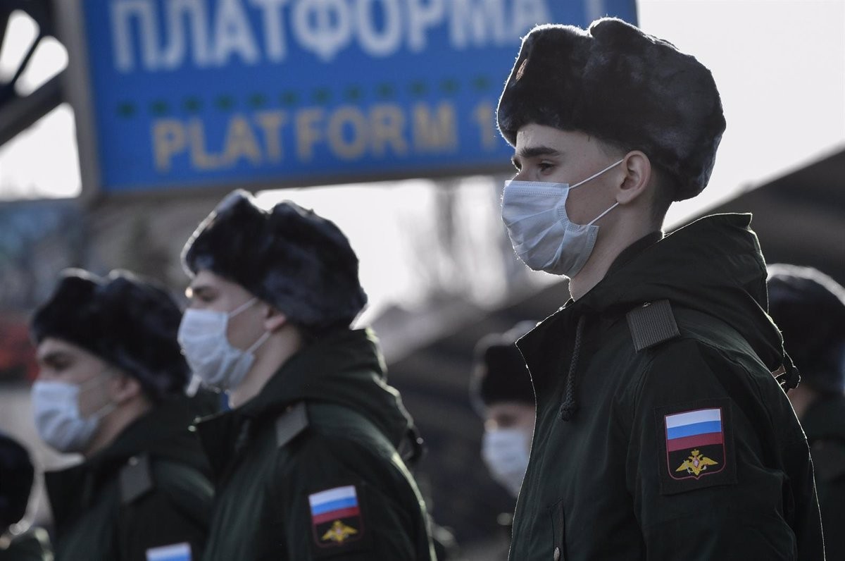 Forces russes situades a Crimea