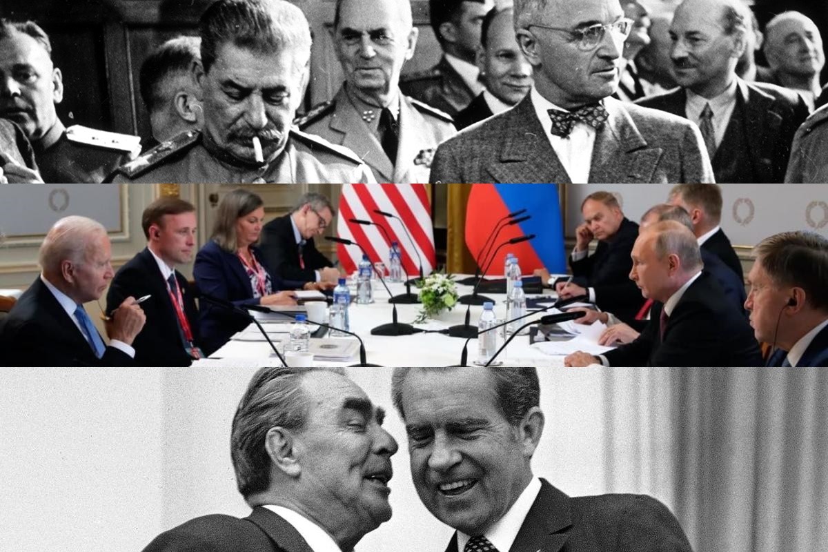Des d'Stalin i Truman a Brezhnev i Nixon; les relacions tumultuoses de Rússia i els EUA