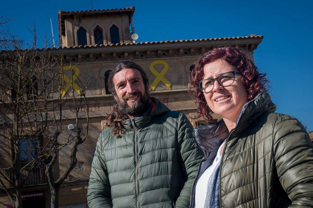 Pau Coma Roura i Imma Serra, regidors de Medi Ambient i Sostenibilitat de Folgueroles