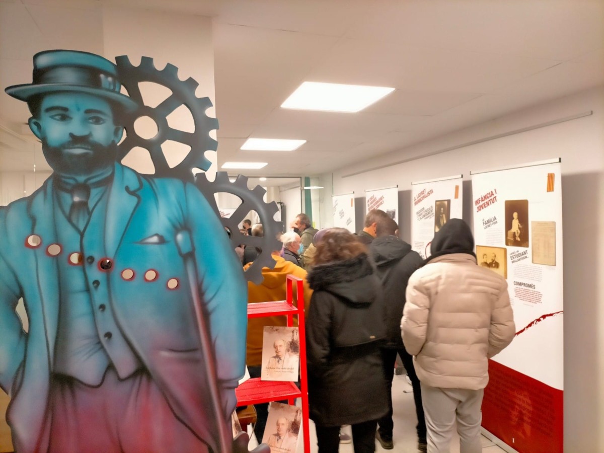 Una mostra de l'exposició sobre Francesc Layret a Rubí