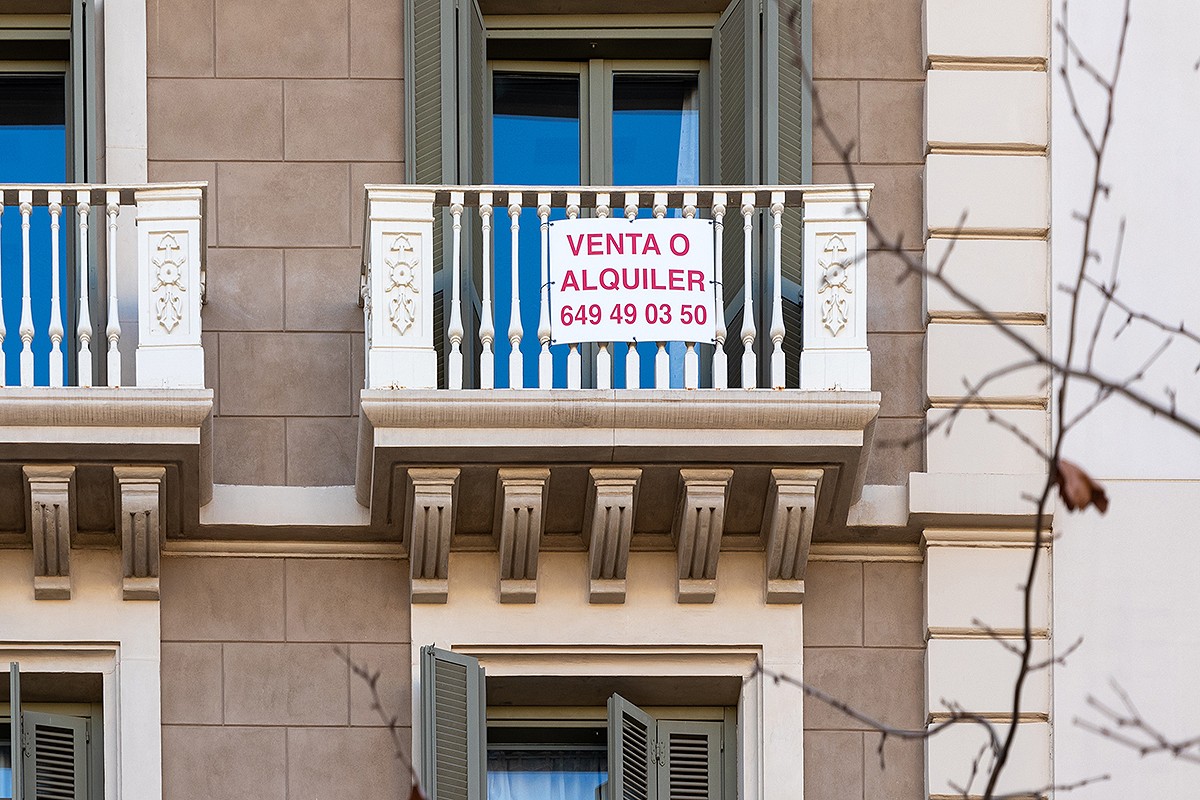 Un pis en venda o lloguer a Barcelona.