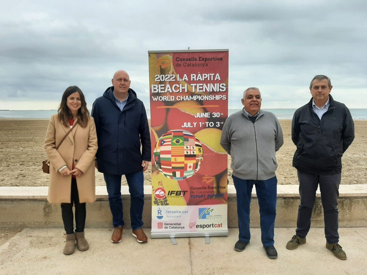 Presentació del Mundial de Beach Tennis 2022 que tindrà lloc este estiu a La Ràpita 