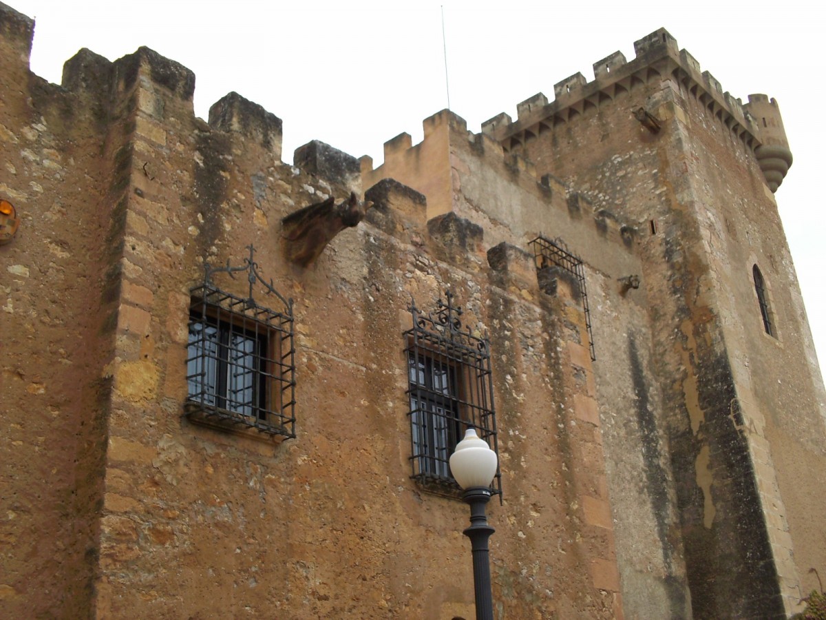 Una imatge d'una part del castell