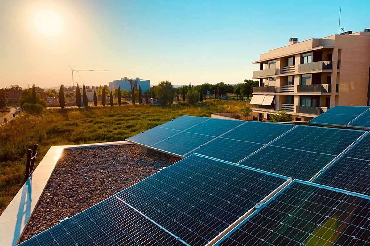 Una instal·lació fotovoltaica solar de Lleida