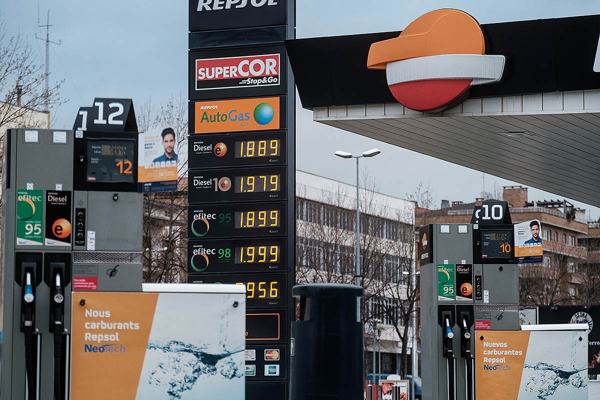Les estacions de Repsol han incrementat el preu 10 cèntims més que les petites.