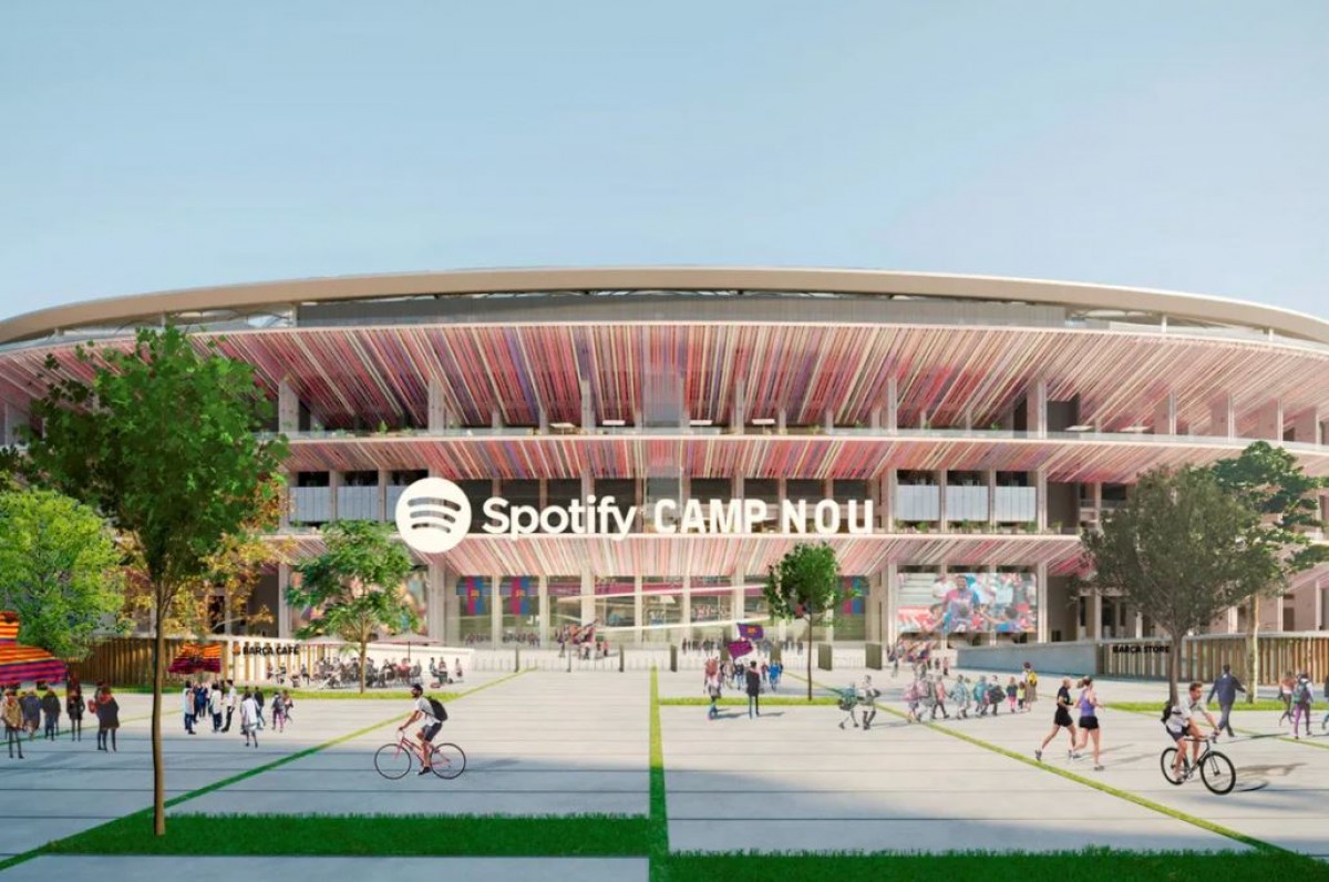 Projecció de l'Spotify Camp Nou