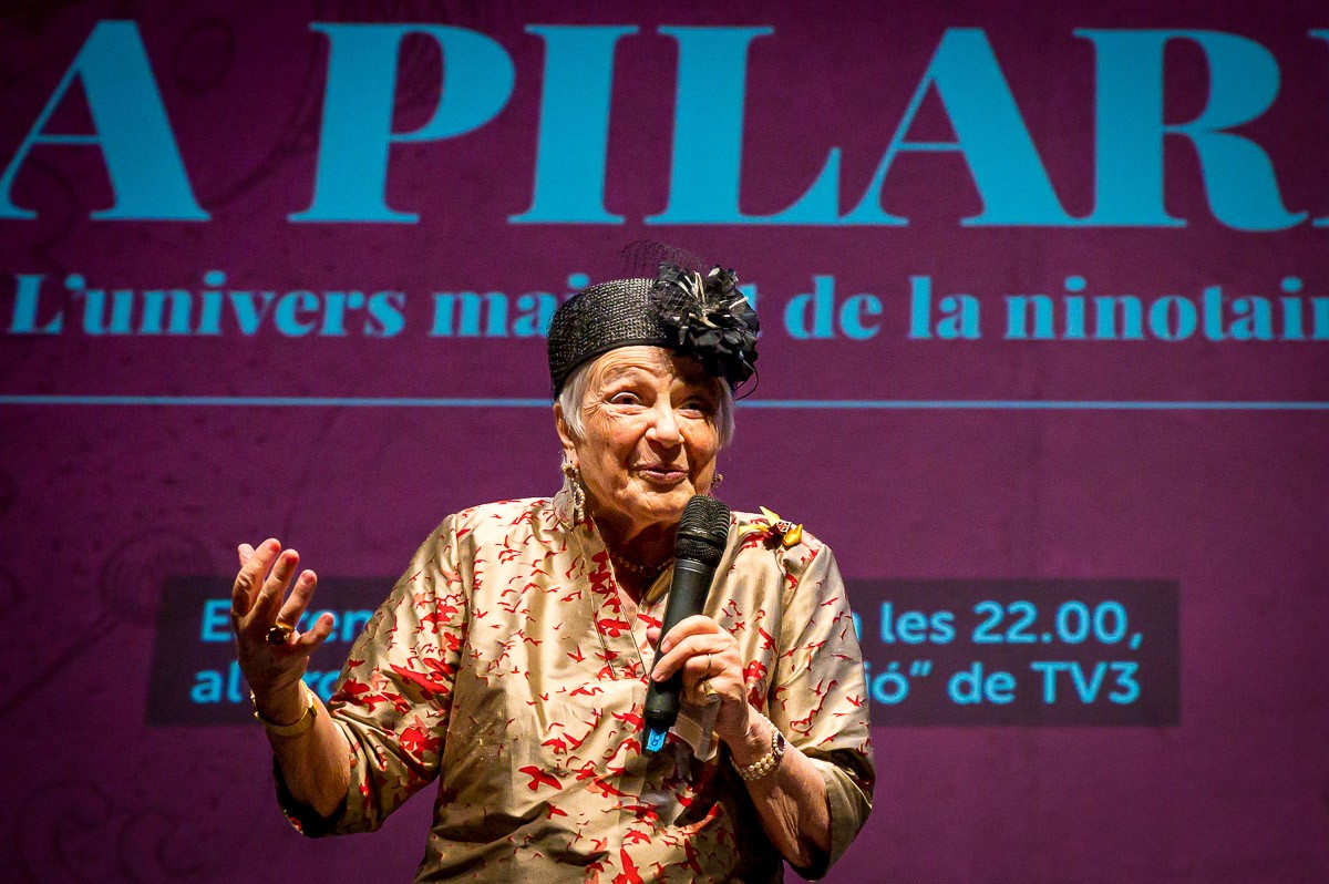 Pilarín Bayés, en una presentació a Vic