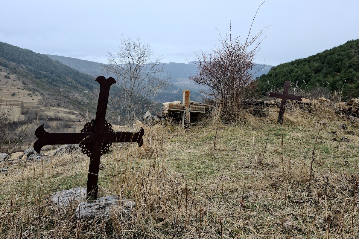 Imatge del cementiri de Sant Sebastià, al municipi de Baix Pallars