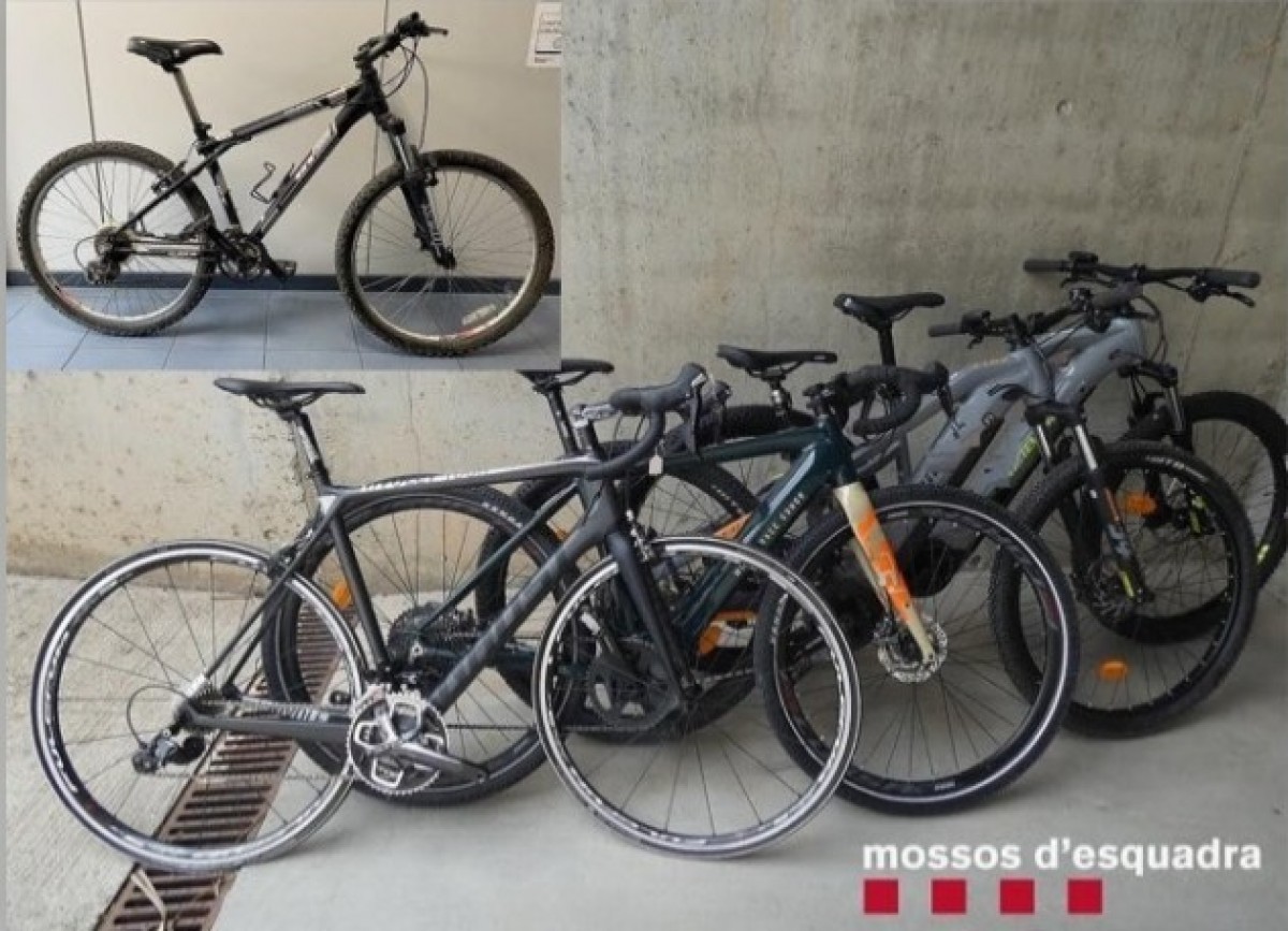 Imatge de les bicicletes robades 