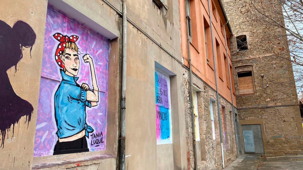 Els murals  volen transmetre la importància de l'empoderament femení