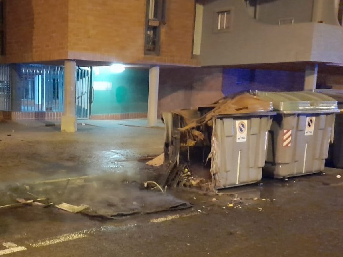 L'incendi dels contenidors ha estat al barri Gaudí