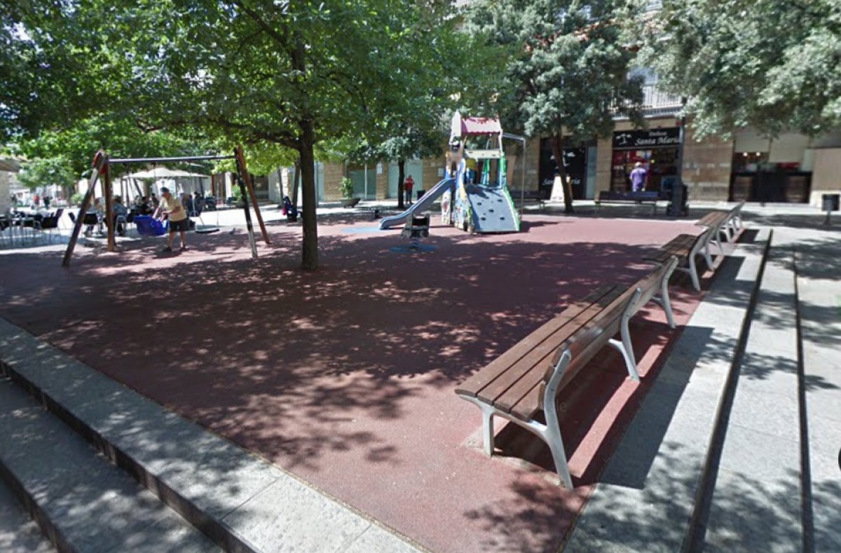 Imatge de la plaça Augusta, on van succeir els fets