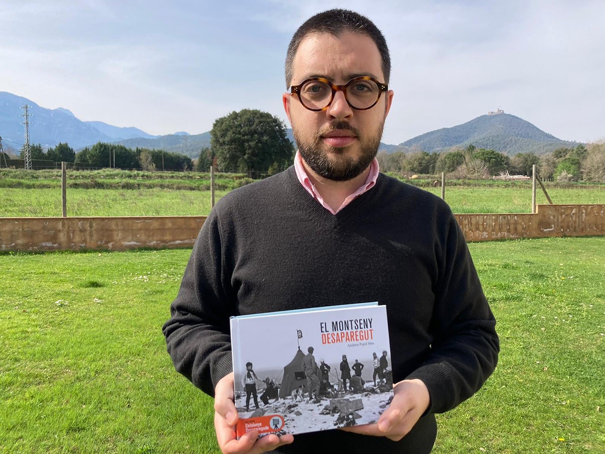 Andreu Pujol, autor del llibre «El Montseny desaparegut».