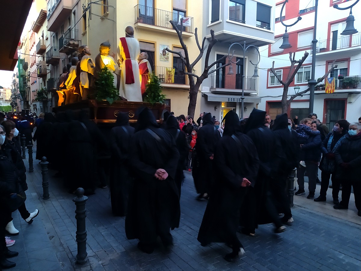 El Via Crucis, al carrer Sant Pere del Serrallo.