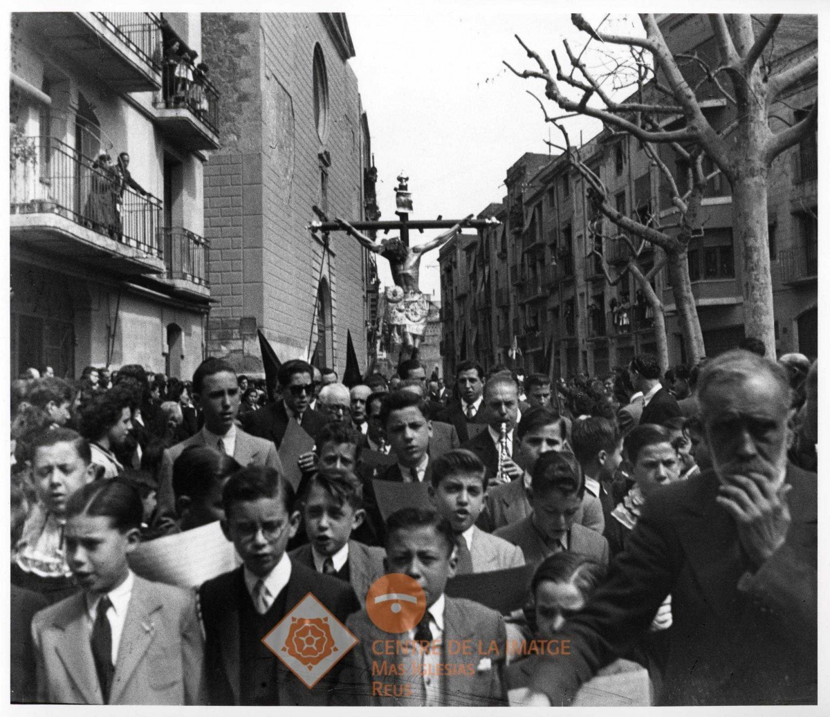 Processó de Divendres Sant a Reus, l'any 1948