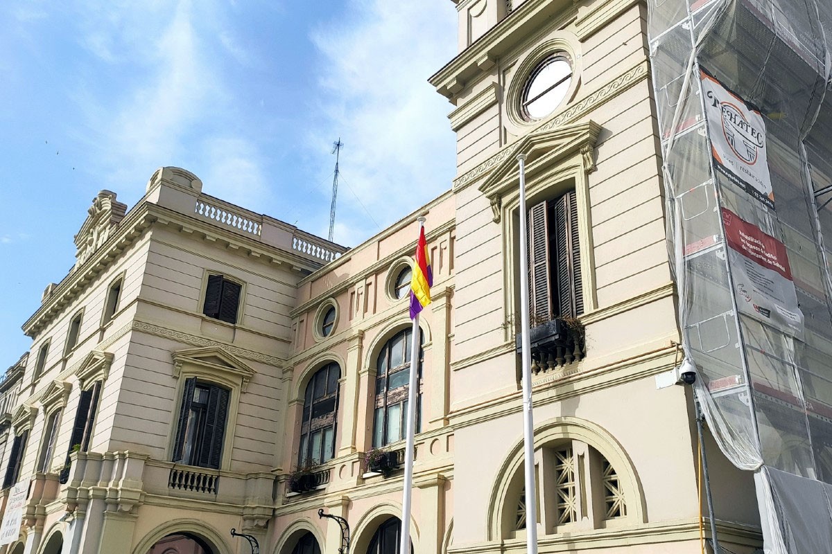 La bandera de la Segona República a Sabadell
