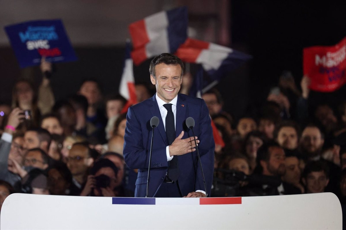 Emmanuel Macron, la nit de la seva reelecció, l'abril passat.