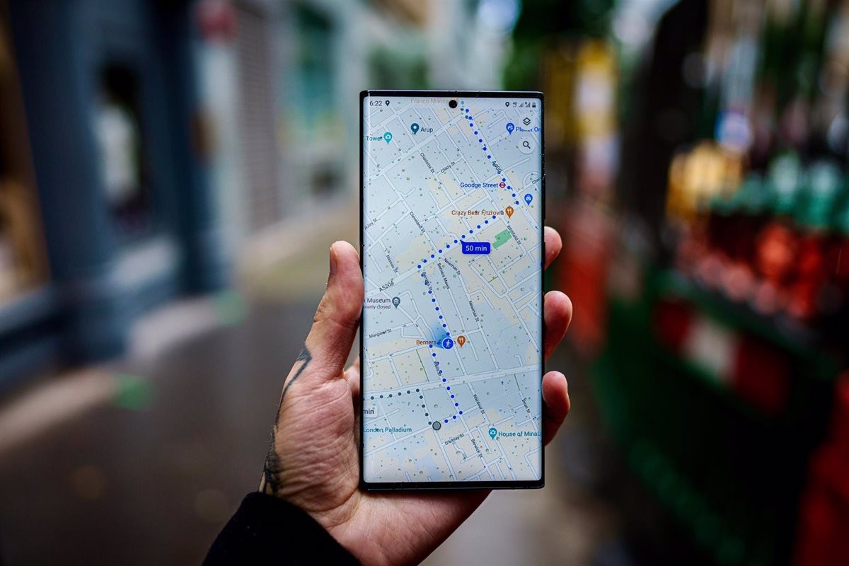 Google Maps, en un mòbil