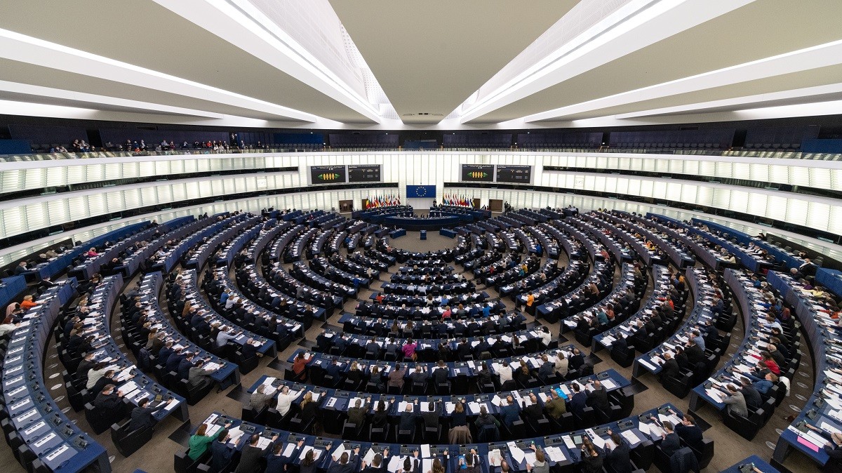 El ple del Parlament Europeu, en el debat sobre Pegasus