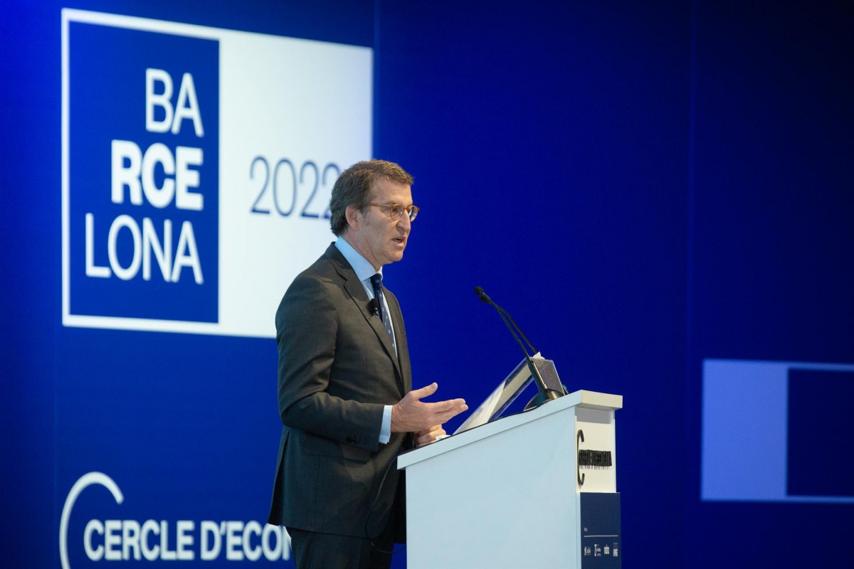 Alberto Núñez Feijóo, a les Jornades del Cercle d'Economia