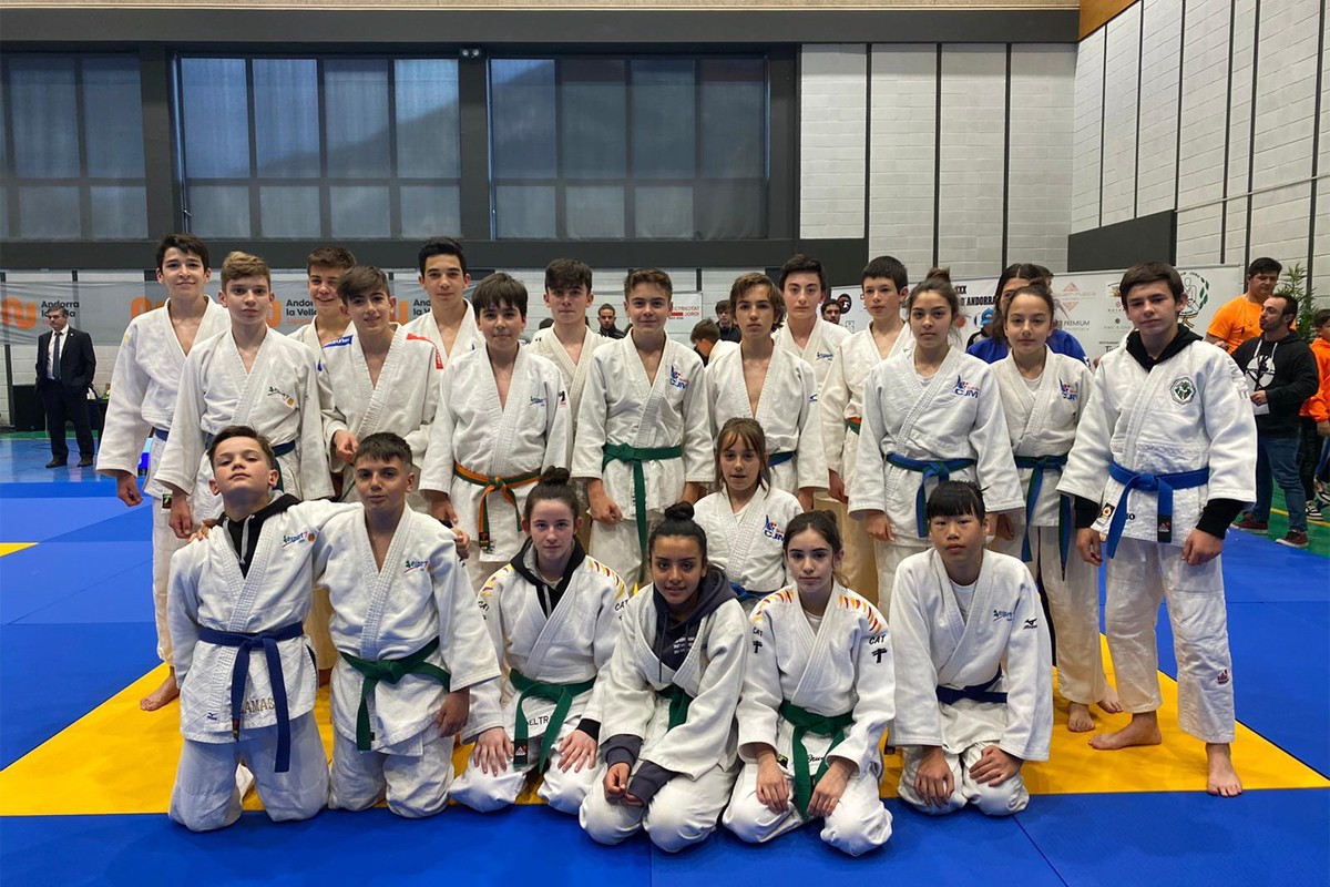Judokes infantils del Centre de Tecnificació del Bages i Moianès a Andorra