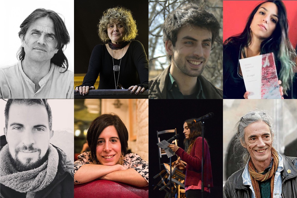 Els vuit poetes participants en el X Festival de Poesia de Sant Celoni