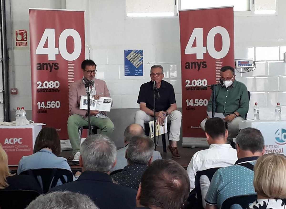 Xavier Graset, Joan Maria Clavaguera i Josep Capella, a l'acte de l'ACPC
