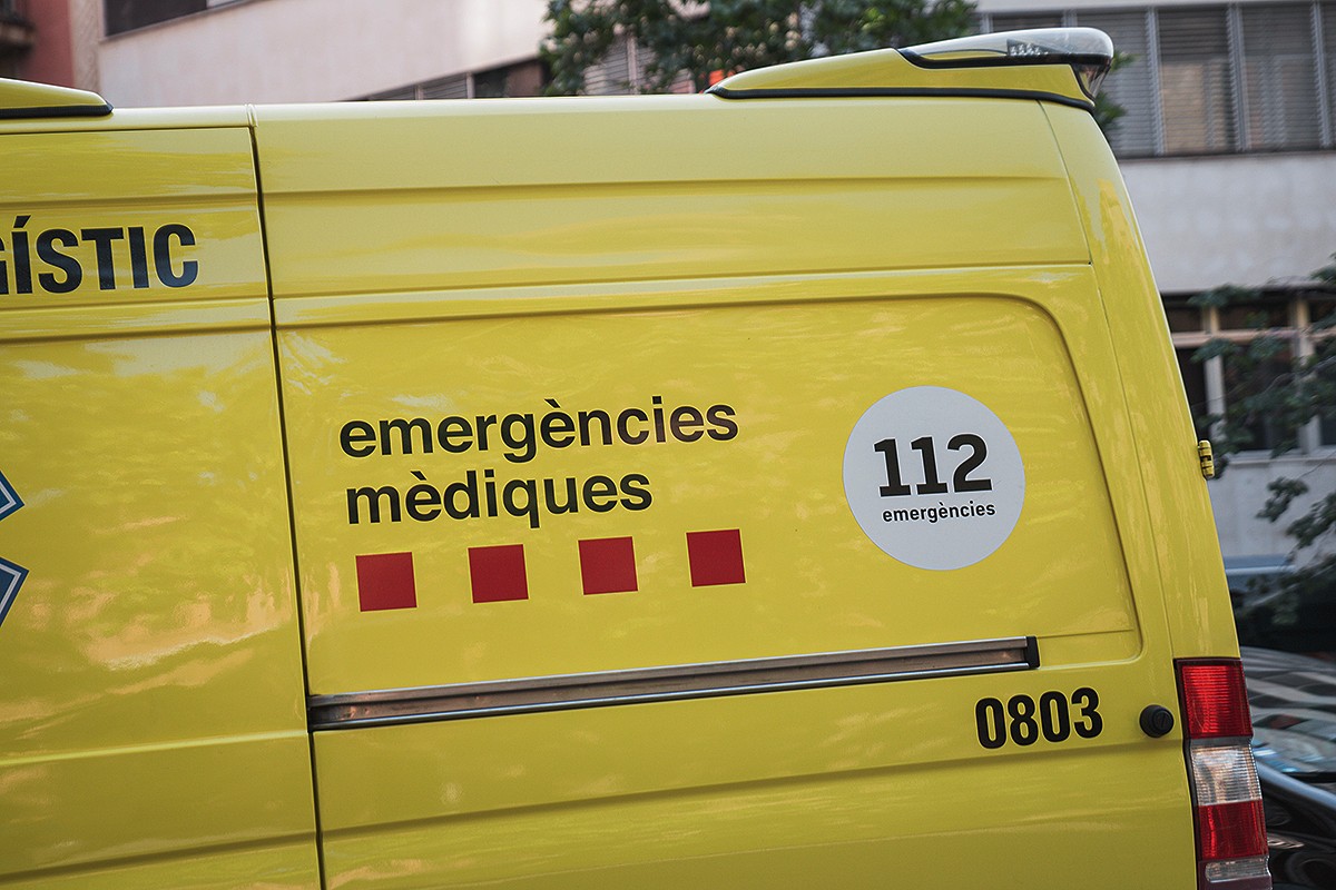 Una ambulància del SEM a Barcelona