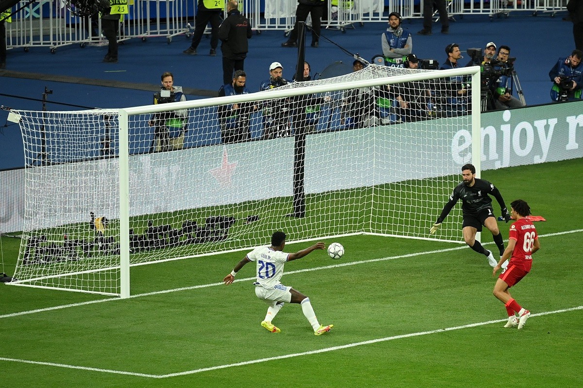 El moment del gol de Vinicius