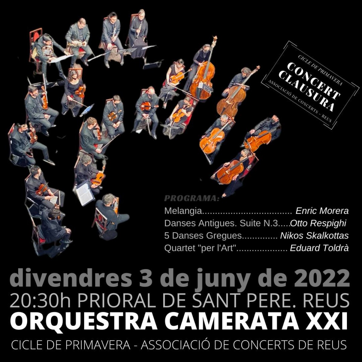L'Orquestra Camerata tancarà el cicle de concerts
