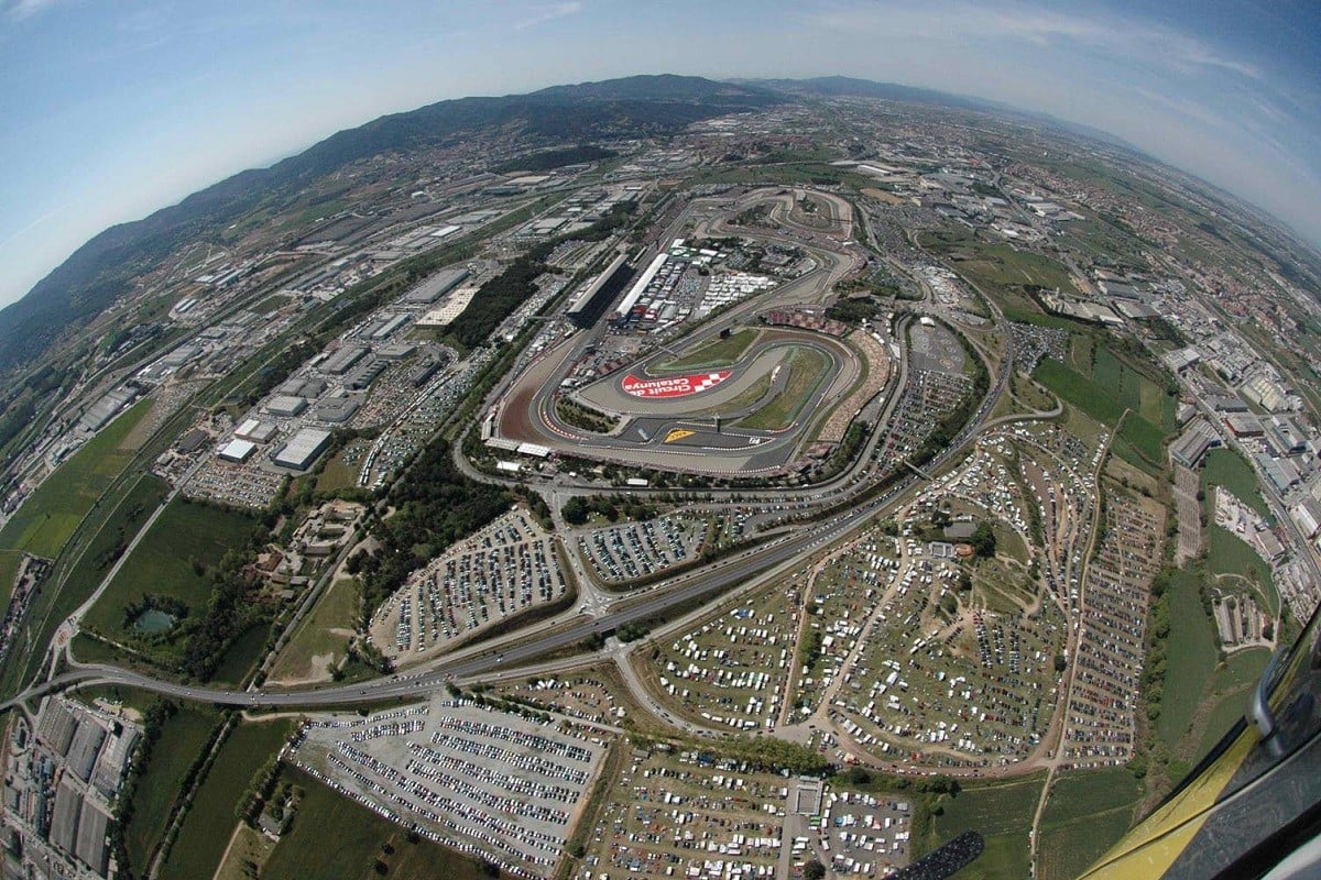 Vista aèrea del circuit de Montmeló, on aquest cap de setmana se celebrarà el Gran Premi de Motociclisme