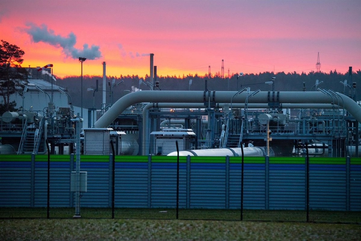 Una planta de tractament de gas natural rus a Lubmin, Alemanya.