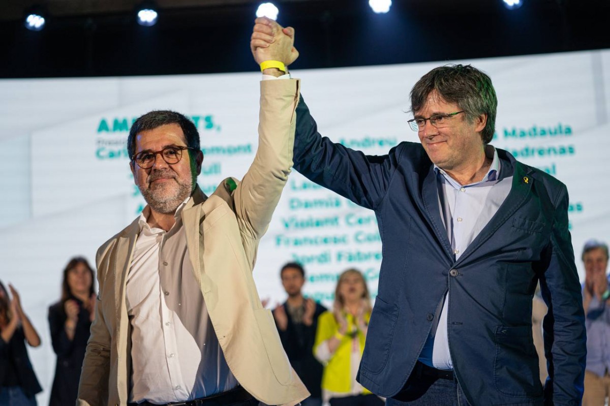 Sànchez i Puigdemont, al darrer congrés de Junts