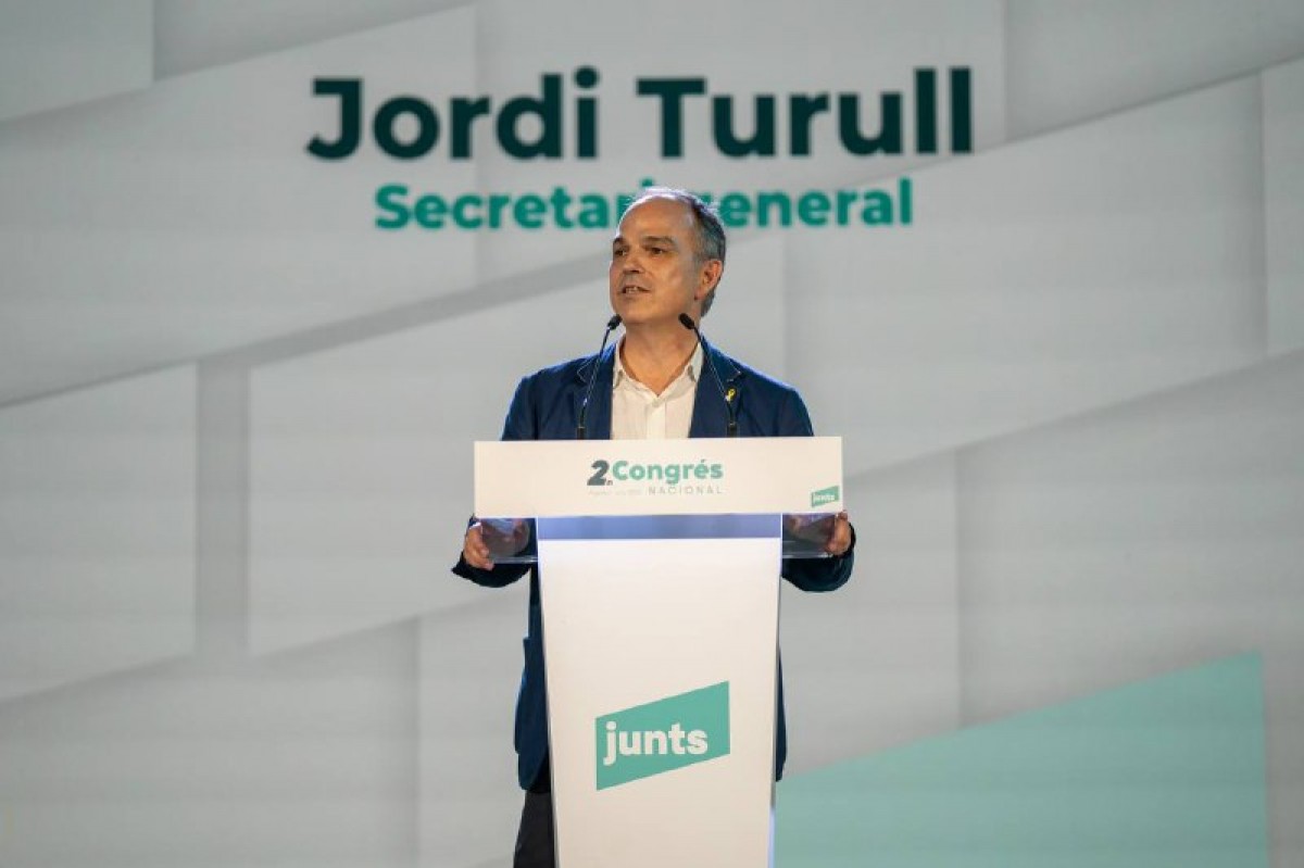 Jordi Turull, en el congrés de Junts.