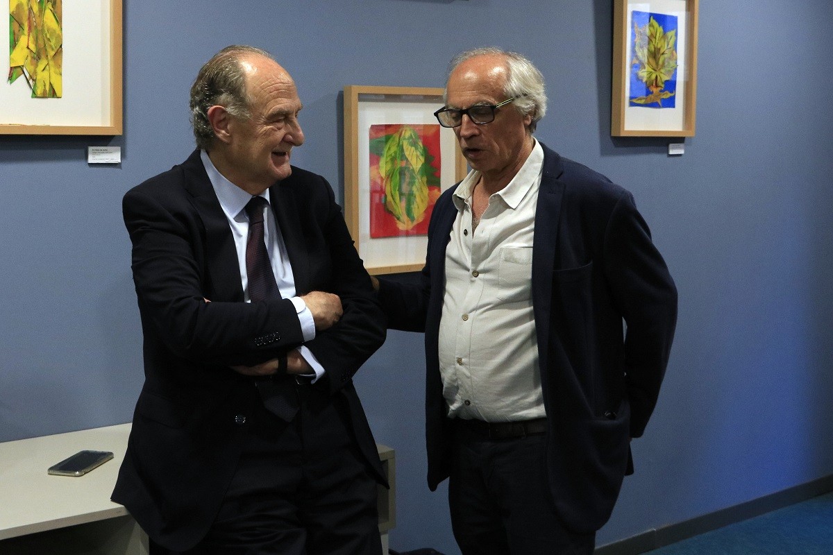 El catedràtic Miquel Casas (esquerra) amb el doctor Jordi Delàs